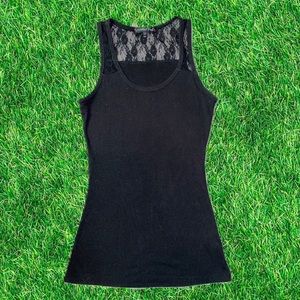 black lace tank